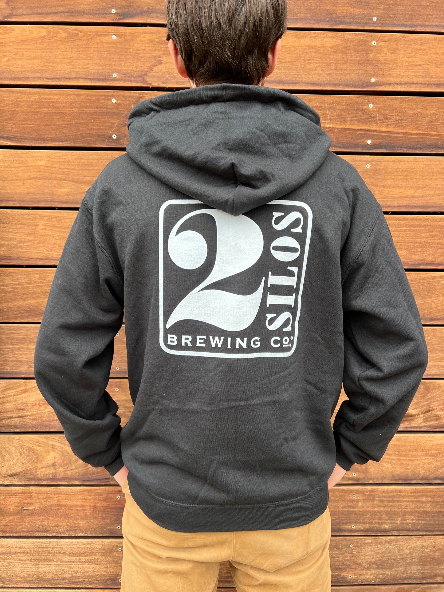 2 Silos Full-Zip Hoodie (BLACK)