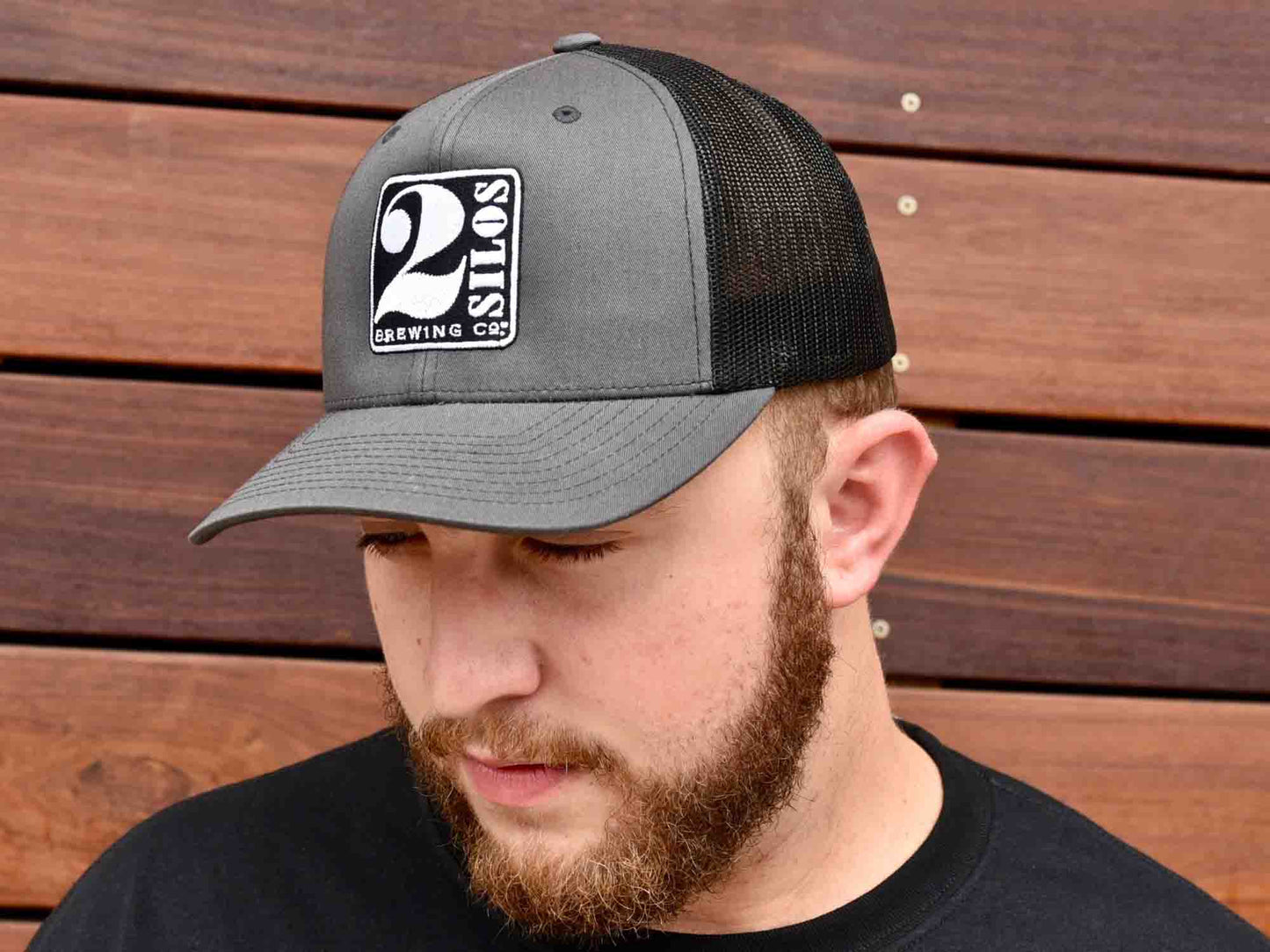 Hat - 2 Silos Grey & Black Trucker
