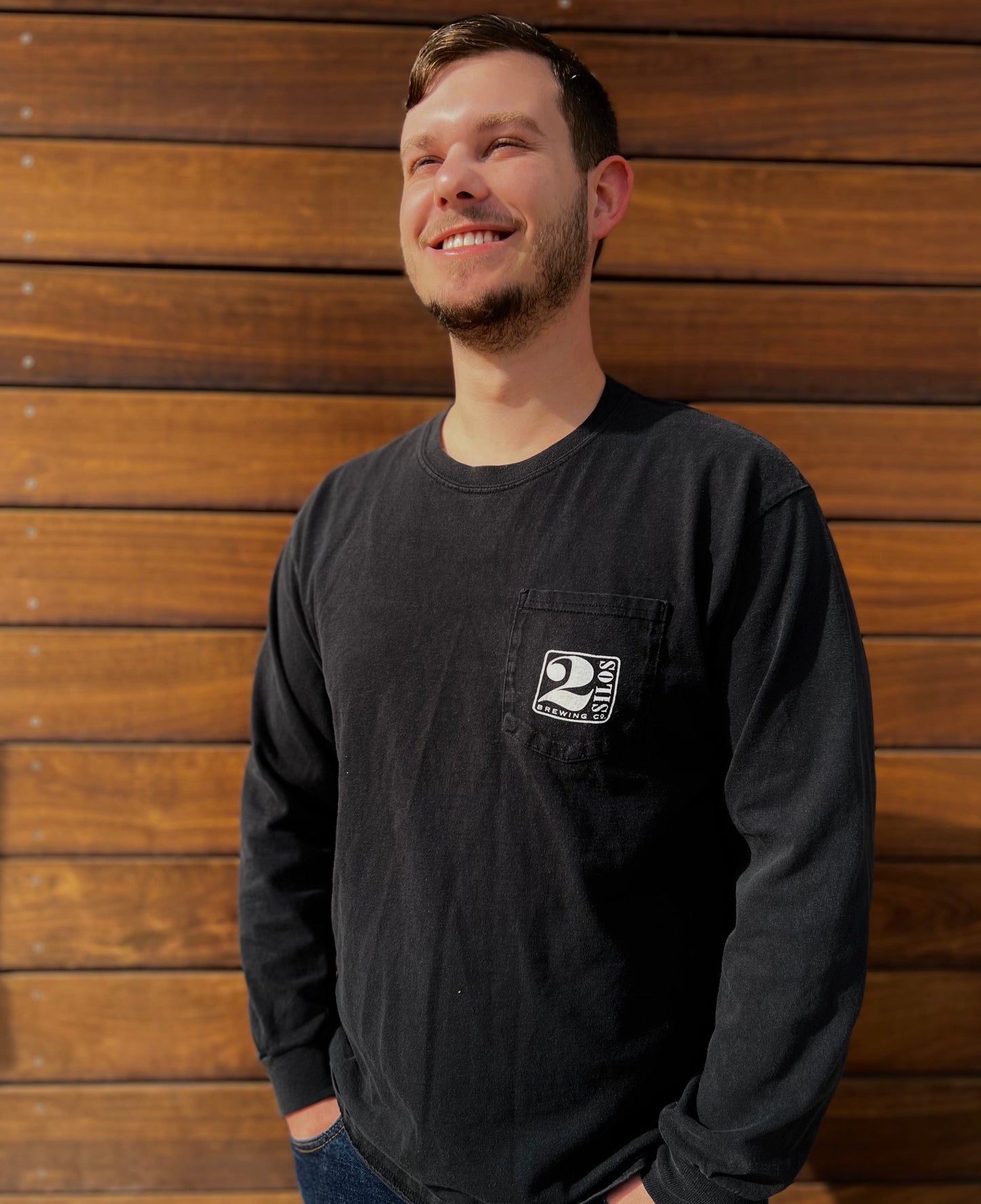 Long Sleeve Pocket Tee - Black