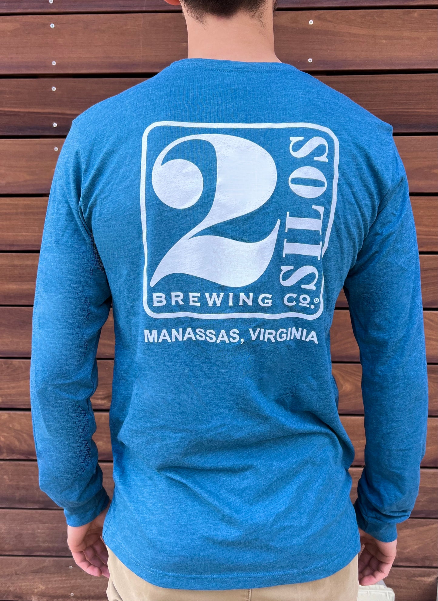 Long Sleeve Heather Blue 2 Silos Shirt
