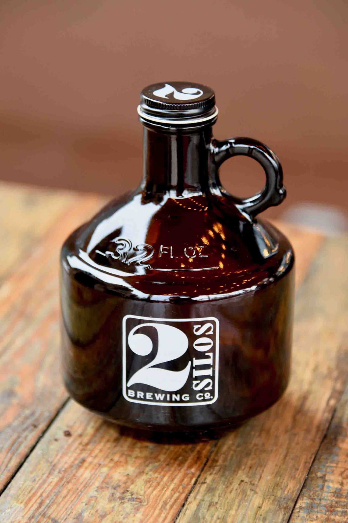 Mini Amber Growler - 2 Silos 32oz
