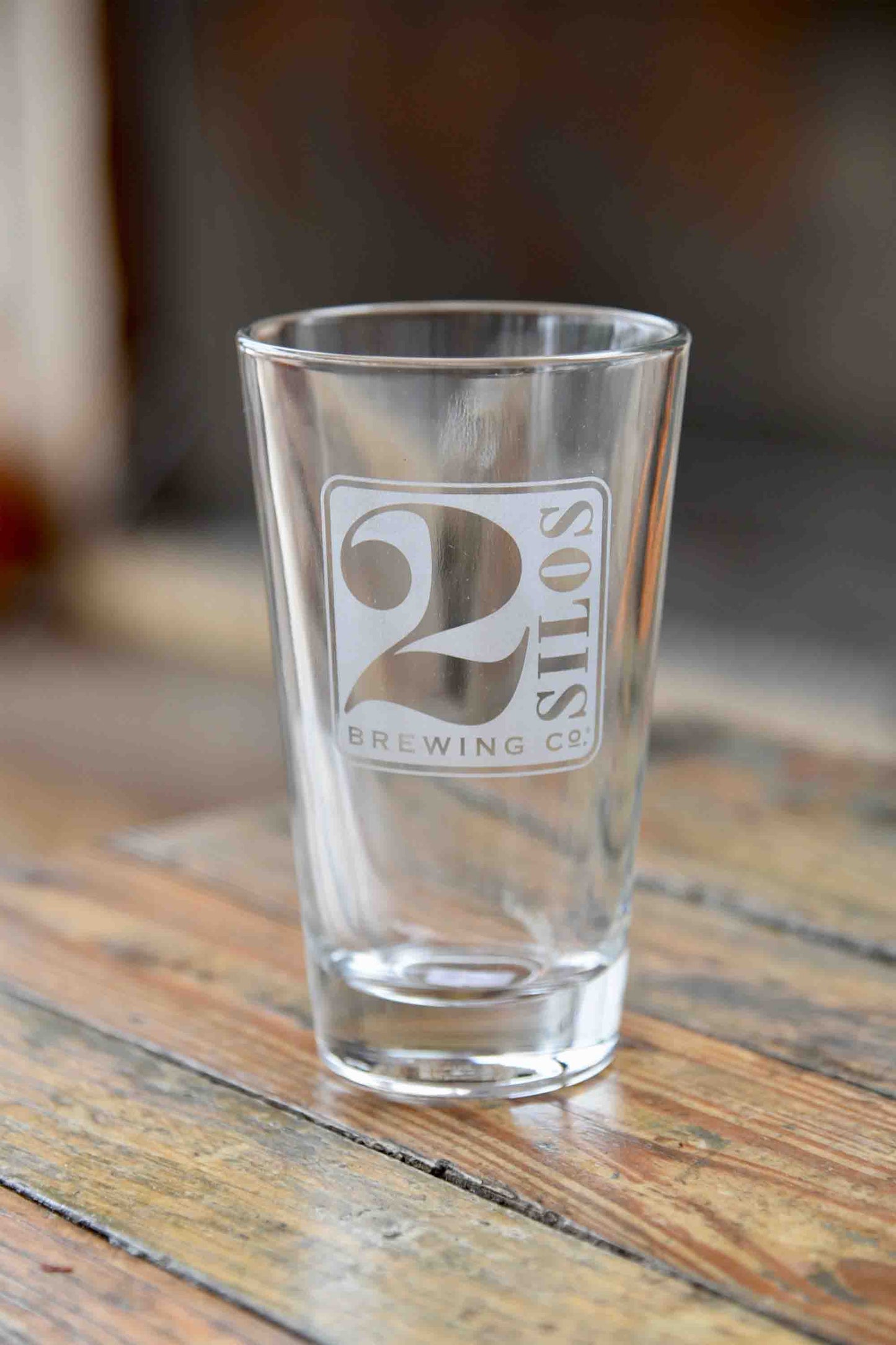 Pint Glass - 2 Silos