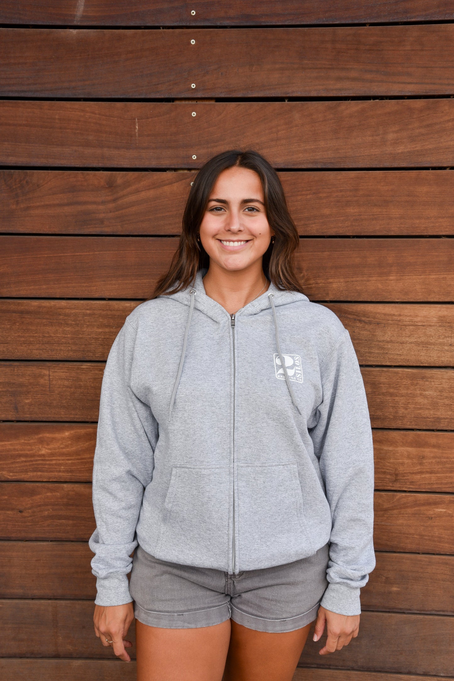 2 Silos Full-Zip Hoodie (GREY)