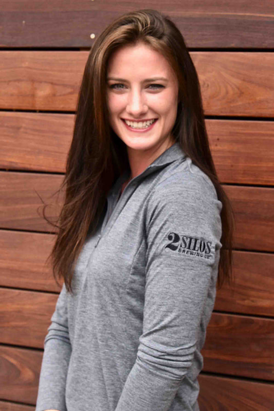 Ladies 1/4 Zip Long Sleeve - 2 Silos