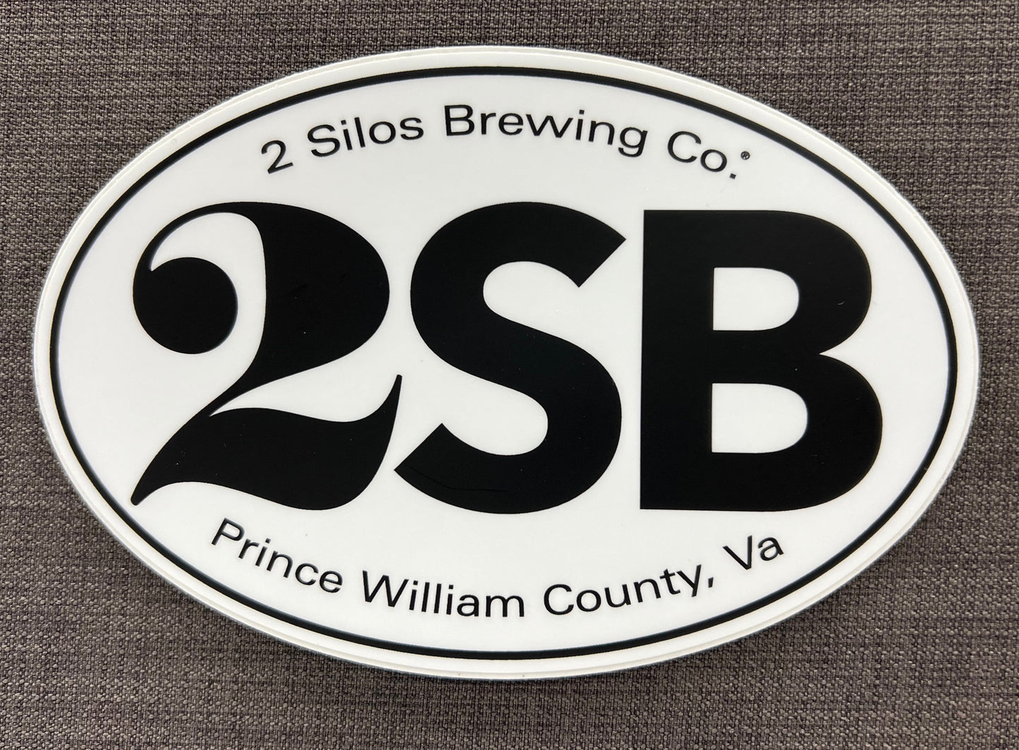 Sticker - 2 Silos Oval "2SB"