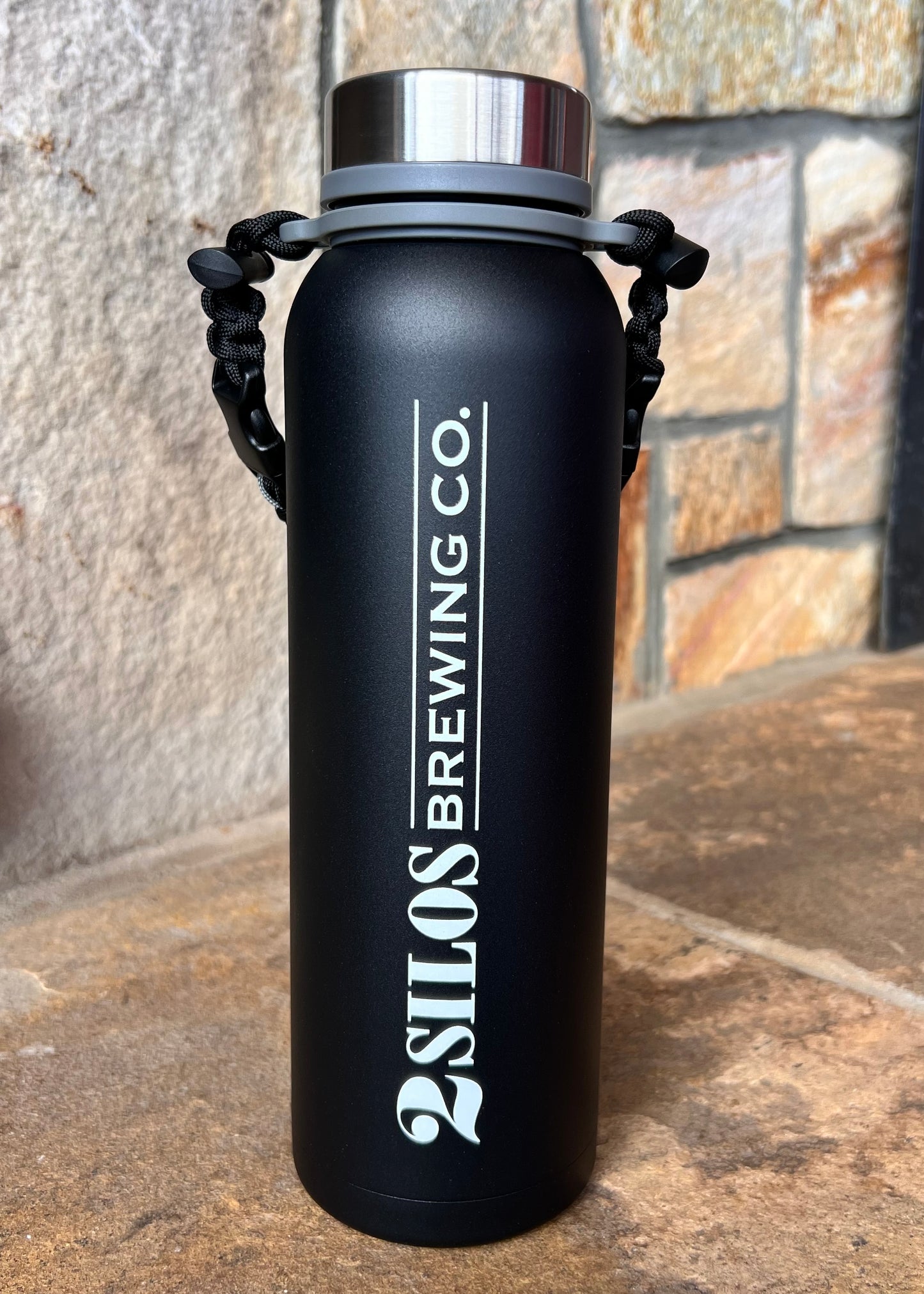 32oz Steel Water Bottle - BLACK