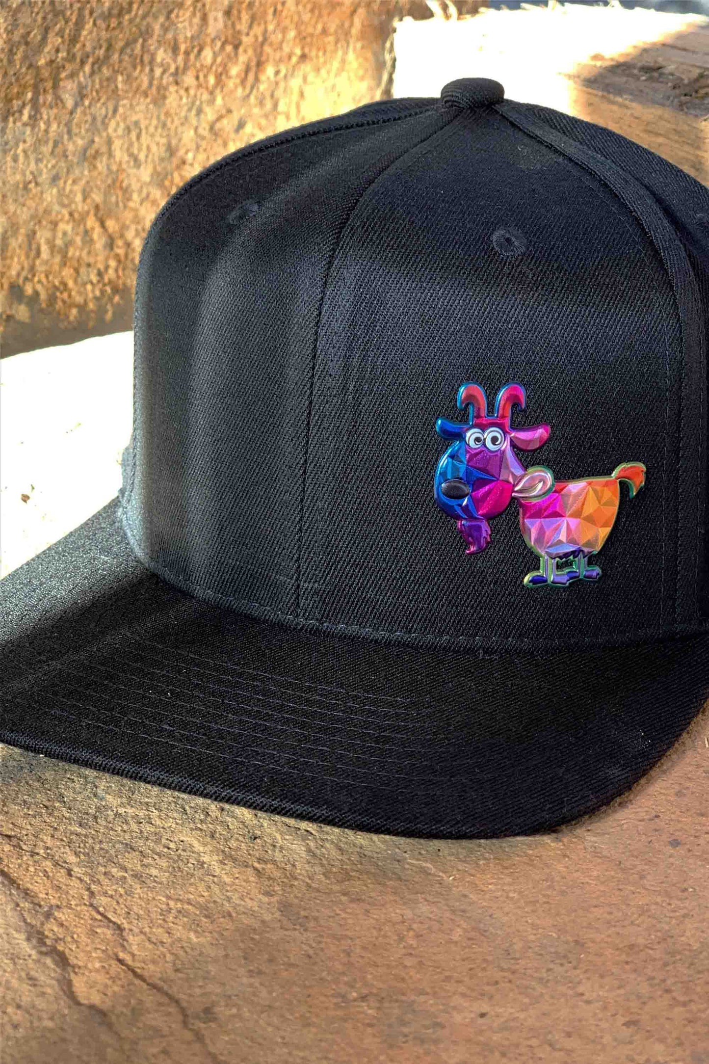 NEW! Hat- 2 Silos Mosaic Goat