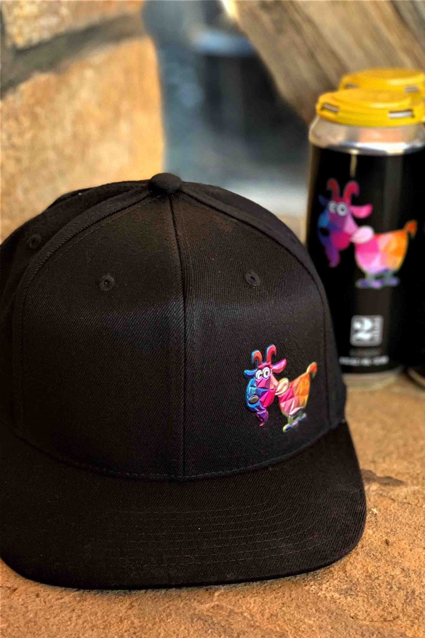 NEW! Hat- 2 Silos Mosaic Goat